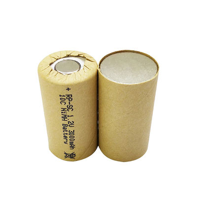 ซื้อ นิเคิล 10c แบตเตอรี่เซลล์ Sub-C SC3000mah 1.2 V Ni Mh แบตเตอรี่ชาร์จใหม่ การผลิตออนไลน์