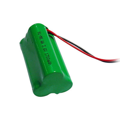 ซื้อ 3.6v 1700mah นิเคิลแบตเตอรี่สามารถชาร์จได้ NiMH AA สามารถชาร์จได้ การผลิตออนไลน์