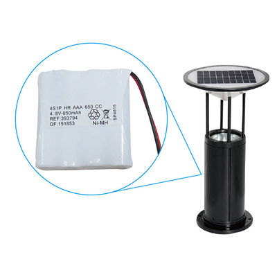 ซื้อ NiMh Aaa แบตเตอรี่ไฟฉุกเฉิน แพ็ค 4.8v แบตเตอรี่ 650mah online manufacture