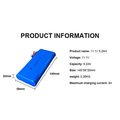 ซื้อ BMS แบตเตอรี่ไอออนลิตยูม แพคกลม 5.2ah แหล่งไฟฟ้า แบตเตอรี่ลิตยูม online manufacture