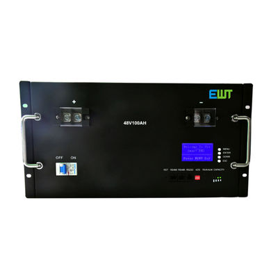 ซื้อ ดํา แหล่งเก็บพลังงานแสงอาทิตย์ Lifepo4 แบตเตอรี่ 48V 100Ah ติดผนัง online manufacture