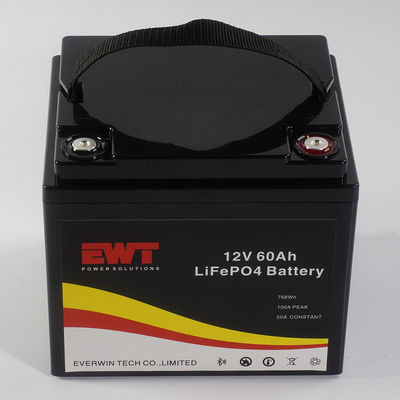 ซื้อ โลโก้ที่กําหนดเอง 12V 60AH LiFePo4 แบตเตอรี่ กล่องเก็บของกล่องโลหะสําหรับแสง LED 4000 วงจรการทํางาน การผลิตออนไลน์