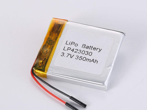 ซื้อ LP423030 3.7V 350MAH แบตเตอรี่พอลิเมอร์ลิตียมที่มีอายุยืนนานสําหรับอุปกรณ์ที่สามารถชาร์จใหม่ได้ -20 ถึง 45 องศาเซลเซียส online manufacture