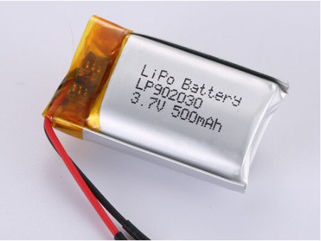 ซื้อ LP902030 3.7V 500MAH ความจุสูง LiPo Pack วิธีการชาร์จ CC/CV และเคมีพอลิเมอร์ลิตียม online manufacture