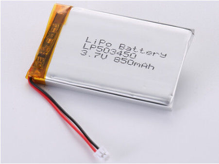 ซื้อ LP503450 3.7V 850MAH Li-polymer Battery High Capacity for Power Users Oem Odm Supported CE Certificates online manufacture