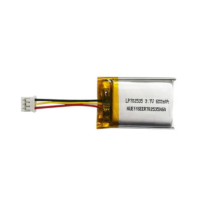 Lp702535 3.7v 600mah พอลิเมอร์ลิตিয়াম Lipo แบตเตอรี่แพ็ค วัสดุ Anode