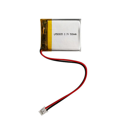 3.7v 500mah โพลีเมอร์ลิตยูมแบตเตอรี่เซลล์ โพลีเมอร์ลิตยูมแบตเตอรี่แพ็ค