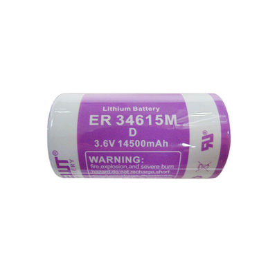 ER34615m แบตเตอรี่ลิตিয়াম แบตเตอรี่หลัก 14500mAh Li Socl2 3.6V
