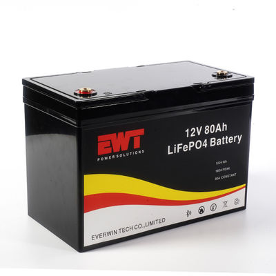 การเก็บขาย 12V LiFePO4 แบตเตอรี่ไอออนลิเดียม แพ็ค 12.8V 80Ah แบตเตอรี่ลิเดียมเหล็กฟอสฟาตที่มี PCB