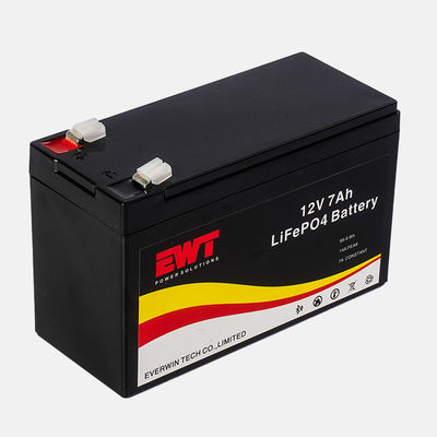 Home Energy Storage 12V LiFePO4 แบตเตอรี่ลิตยูม แลกเปลี่ยน 12.8V 7Ah แบตเตอรี่ลิตยูมเหล็กฟอสเฟต