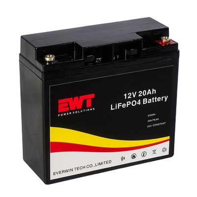 BMS Li Ion แบตเตอรี่ชาร์จใหม่ 0.2C 12.8V 20ah Lifepo4 แบตเตอรี่