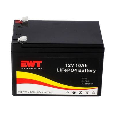 แหล่งไฟฟ้าสํารอง LifePo4 แบตเตอรี่พลังงาน 12.8V 10Ah