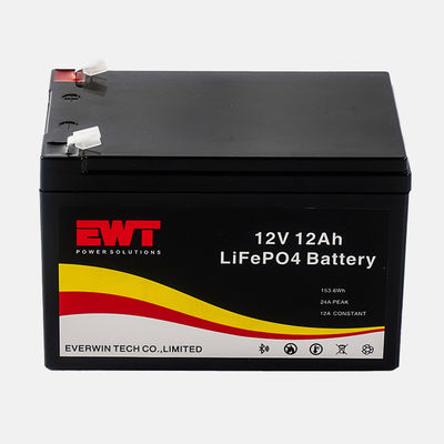 UPS แบตเตอรี่หลอดเหล็กฟอสฟาตลิตยู 12.8V แบตเตอรี่หลอด LiFePO4 12V 10Ah