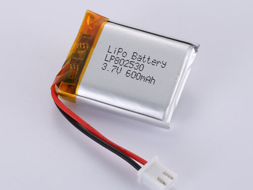 LP802530 3.7V 600MAH แบตเตอรี่พริสมาติกสําหรับอุปกรณ์ดิจิตอล