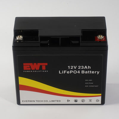 แบตเตอรี่ 12V 23AH LifePo4 ที่สามารถปรับแต่งได้ พร้อมรับรอง RoHS ความจุสูง