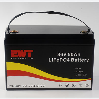 ความจุที่คงที่ Output 36V 50Ah Lifepo4 แบตเตอรี่เก็บพลังงานสําหรับกรด鉛