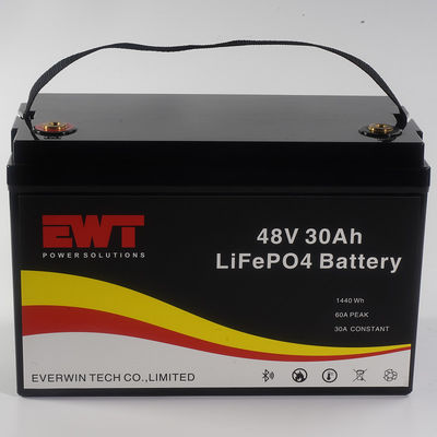 ความปลอดภัยสูง 48V 30Ah Lifepo4 แบตเตอรี่เก็บพลังงานสําหรับกรด鉛