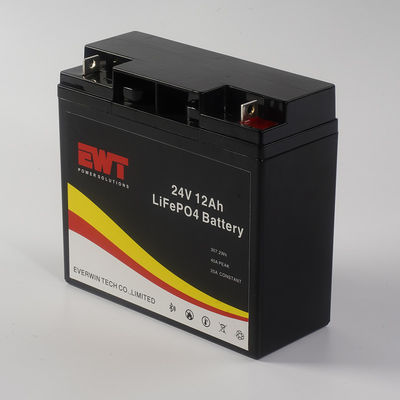 ส่งไว IFR32700 24V 12AH Lifepo4 แบตเตอรี่ที่มีอายุการใช้งานยาว