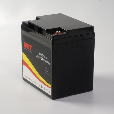 แบตเตอรี่ LiFePO4 ที่เก็บพลังงานแบบเร็ว 24V 21Ah สําหรับระบบแสงอาทิตย์ / ไฟสตรีท / เทเลคอม 20A