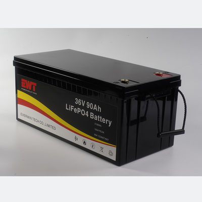 36V 90AH Lifepo4 แบตเตอรี่สําหรับรถกอล์ฟรถยกไฟฟ้า รถสกูเตอร์แสงอาทิตย์