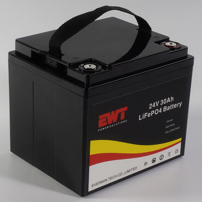 แบตเตอรี่ฟอสฟาตเหล็กลิเดียม 24V โวลเตจ 24V 400Wh วิธีเรือโดยอากาศ เหมาะสําหรับการใช้งานหนัก
