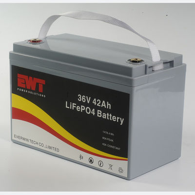 กล่องพลาสติก Lifepo4 แบตเตอรี่แพ็ค 36V 42AH สําหรับ BBQ ภายนอก