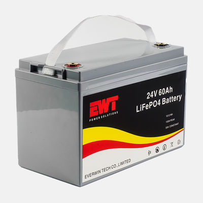 แบตเตอรี่ LiFePO4 ขนาด 24V 60Ah สําหรับเรือไฟฟ้า 30A การออกกําลัง 640Wh พลังงานออก -20°C ถึง 45°C