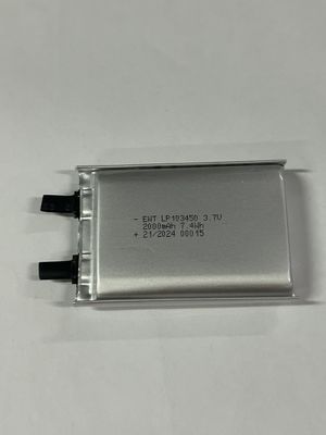 3.7V ความดันเฉพาะ แบตเตอรี่แผ่นบางเงิน แหล่งพลังงานสําหรับการใช้งานต่าง ๆ