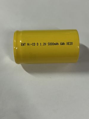 5000mAh NICD CEll -20°C ถึง 55°C และใช้ได้นานสําหรับการใช้งานในอุตสาหกรรม