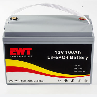 ขายปลีก พร้อมการอนุมัติ 12V 100ah LiFepo4 แบตเตอรี่แพ็ค 12.8V 100ah สําหรับ RV รถบ้านและเรือ
