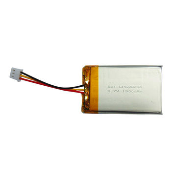 แบตเตอรี่พอลิเมอร์ลิตียมเงิน LP503759 3.7V 1300MAH พร้อมป้องกันการชาร์จเกิน