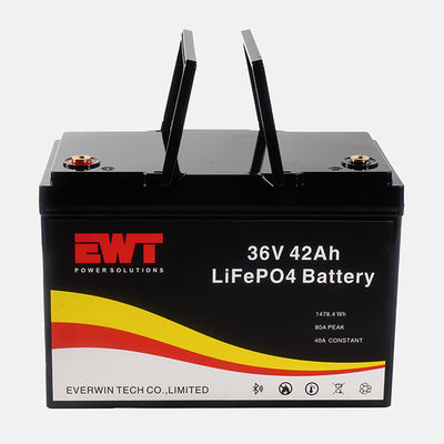 โมดูลแบตเตอรี่ LiFePO4 ขนาดความจุสูง 36V 50Ah ลิทธิียมเหล็กฟอสฟาต