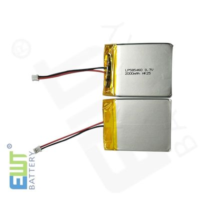 ป้องกัน PCB แบตเตอรี่พอลิเมอร์ลิตียม พร้อมป้องกันการชาร์จเกิน และเซลล์กระเป๋า LP585460 3.7V 2000mAh
