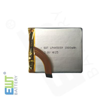 การป้องกันการปล่อยของ Lipo แบตเตอรี่แพ็ค LP445059 1800mAh 3.8V ความปลอดภัยและยาวนาน