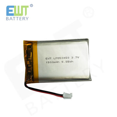 LP853450 3.7V 1500MAH Li-Polymer Power Cell กับกระแสการชาร์จสูงสุด 1C