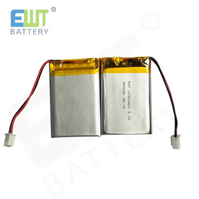 LP553450 3.7V 950mAh แบตเตอรี่พอลิเมอร์ลิตিয়াম 1S1P Pack Assembly รุ่นรองรับ PCM
