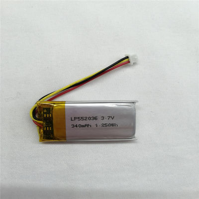 แพ็ค LiPo ขนาดสูง LP602535 3.7V 500mAh คุณสมบัติความปลอดภัย การป้องกันวงจรสั้นสําหรับผลงานที่ยาวนาน