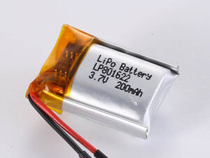 LP801622 3.7V 200MAH แบตเตอรี่หลอดลิตยูมโพลีเมอร์ Prismatic แบตเตอรี่หลอดลิตยูมโพลีเมอร์