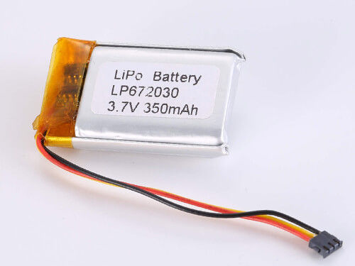 3.7V 350MAH 500-1000 จักรยาน แบตเตอรี่พอลิเมอร์ลิตียม -20 ถึง 60 องศาเซลเซียส อุณหภูมิการปล่อย