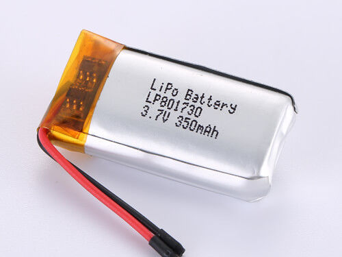 LP801730 3.7V 350MAH LiPo แบตเตอรี่สําหรับการใช้งานใด ๆ ทนทานและทนอุณหภูมิ