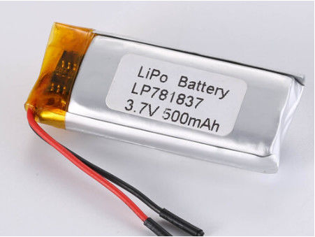 LP781837 3.7V 500MAH 1C คอนเทนท์สับไส้กระแสปัจจุบัน แบตเตอรี่พอลิเมอร์ลิตียมสําหรับสมาร์ทโฟน วัสดุแอนโดคอลบาลต์บริสุทธิ์ อื่นๆ
