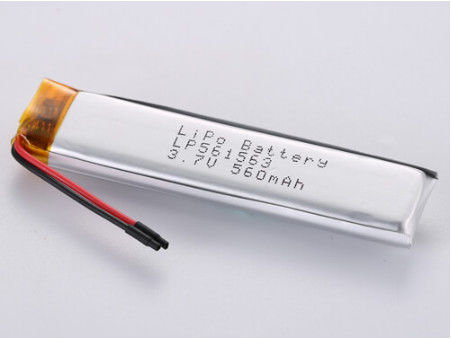 3.7V 560MAH JST ประเภทเครื่องเชื่อม Lithium Polymer แบตเตอรี่ชาร์จได้ใหม่ ด้วยกระแสไฟฟ้า 1C น้ําหนักเบาและทนทาน