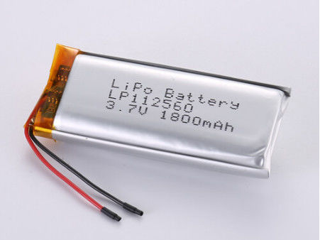 LP112560 3.7V 1800MAH Li Ion Battery ผู้ผลิตแบตเตอรี่ที่มีการป้องกันการอุดตันและ Pack Soft Pack