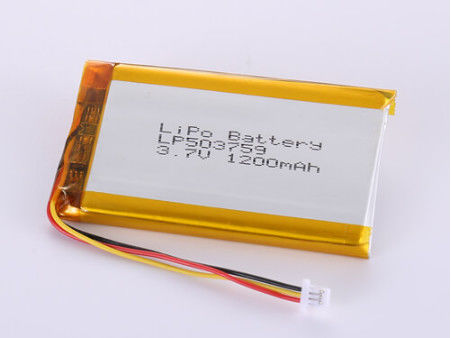 LP503759 3.7V 1200MAH Li Ion Battery ผู้ผลิต แบตเตอรี่เงินสําหรับอุปกรณ์ชาร์จใหม่