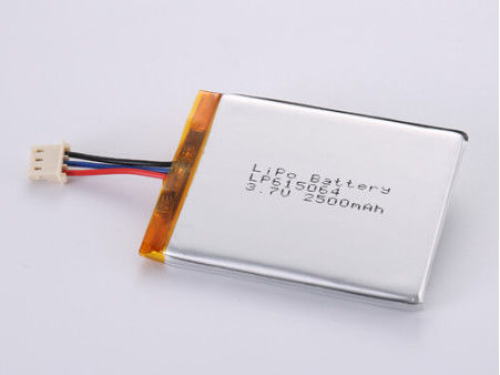 2500MAH Li-ion Battery ผู้ผลิต, LP615064 แบตเตอรี่ Lipo 3.7V สําหรับความต้องการของลูกค้า