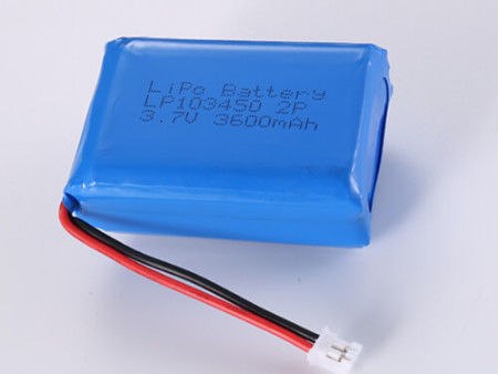 LP103450 3.7V 3600mAh Li Ion Battery ผู้ผลิต แบตเตอรี่ Lipo แบตเตอรี่ลิตিয়ামพอลิเมอร์ สามารถชาร์จใหม่ได้ด้วยความดันแบบเปิด ชื่อรุ่น