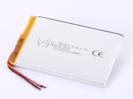 LP446598 3300MAH ผู้ผลิตแบตเตอรี่พอลิเมอร์ลิตียม 3.7 วอลต์ ความดันเปิดและป้องกัน PCB
