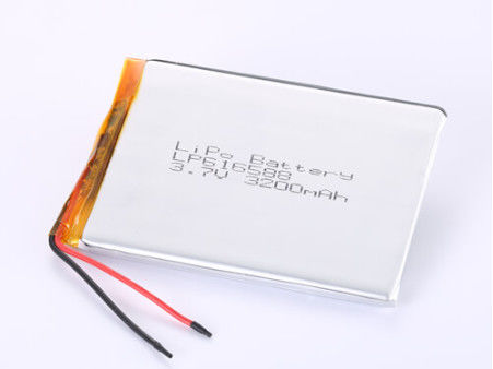 LP616588 3.7V 3200MAH แบตเตอรี่ลิโอน ผู้ผลิต แบตเตอรี่ลิโธยูมพอลิเมอร์แบบเชื่อมต่อที่กําหนดเอง