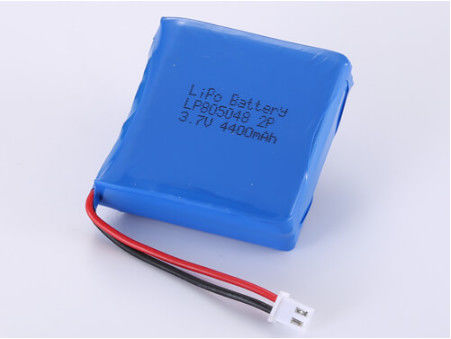 แบตเตอรี่พอลิเมอร์ลิตียมอัตรากระชับกําลังเปิด 3.7V LP805048 4400MAH ใช้งานยาวนานสําหรับอุณหภูมิที่สูงสุด -20C -60C