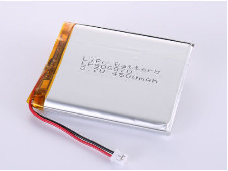 แบตเตอรี่พอลิเมอร์ลิตียม LP906070 3.7V 4500mah สําหรับความต้องการอุตสาหกรรม